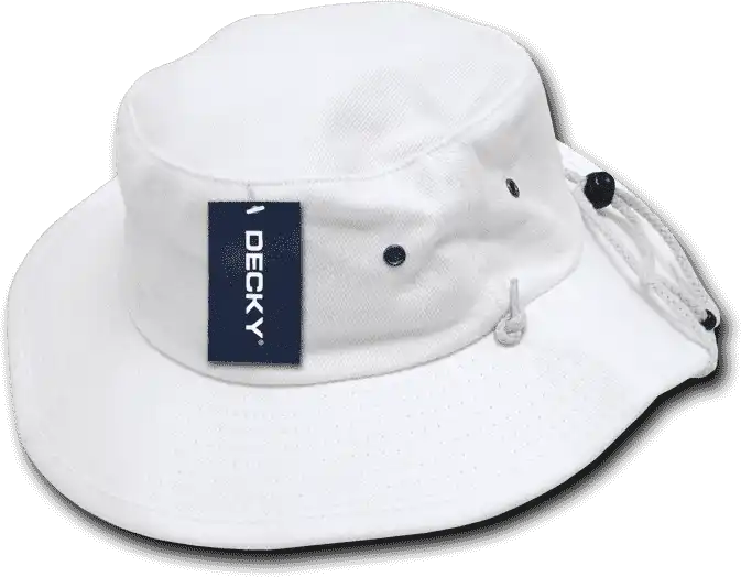 Decky 510 Aussie Hat Plain - White - S/m