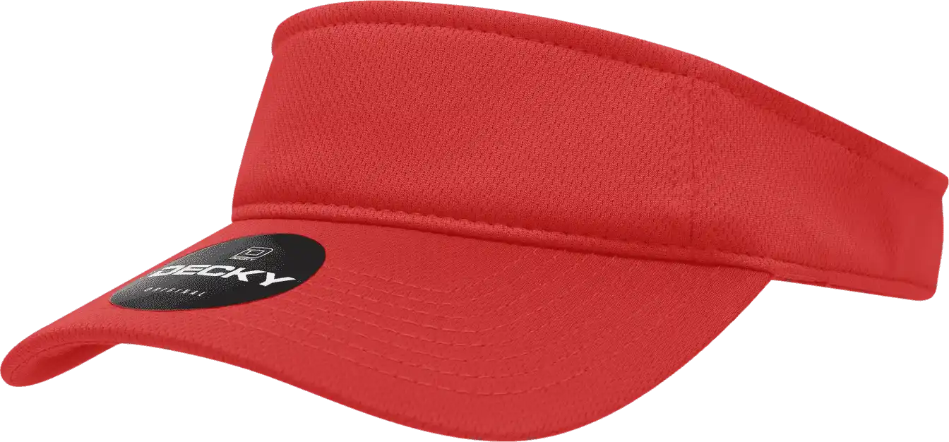 Decky 5104 Mesh Visor - Red - one Size Fits Most