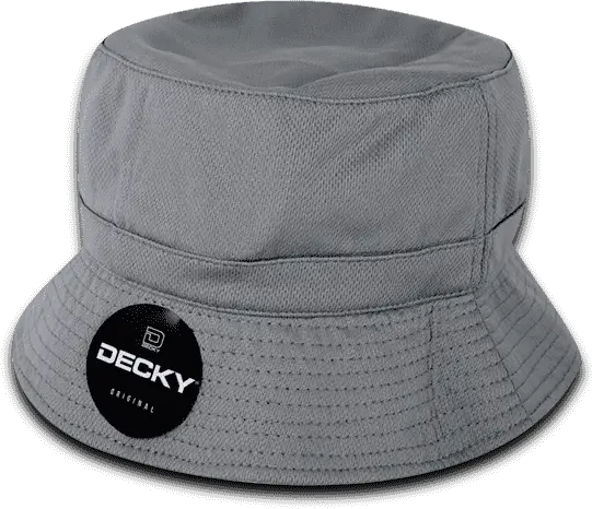 Decky 5110 Mesh Bucket Hat - Charcoal