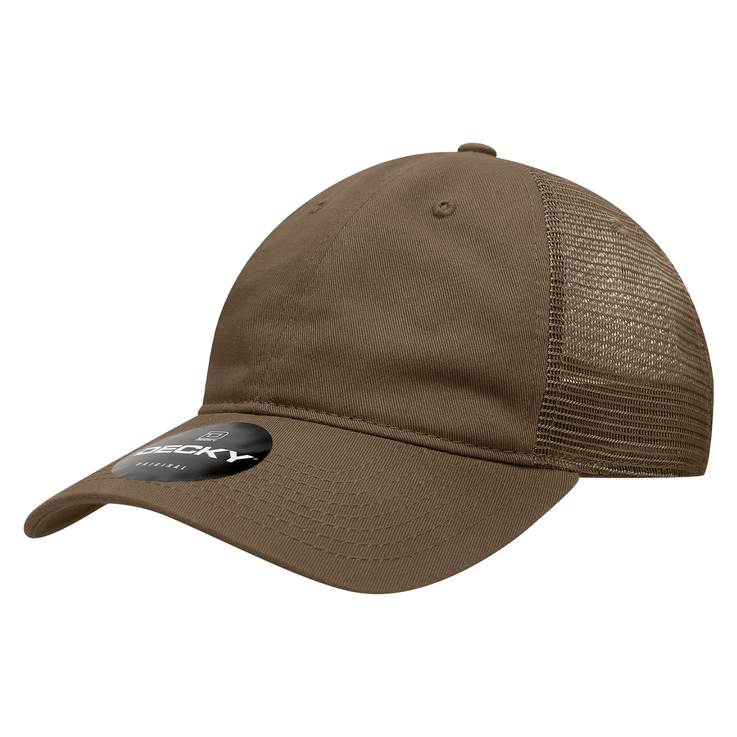 Decky 5122 Women’s 6 Panel Low Profile Relaxed Cotton Trucker - Brown