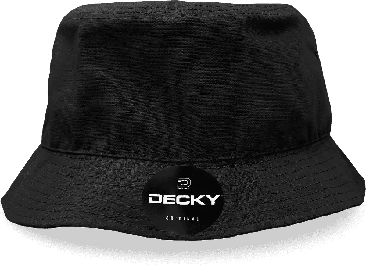 Decky 5301 Ripstop Rain or Shine Hat - Black - S/m