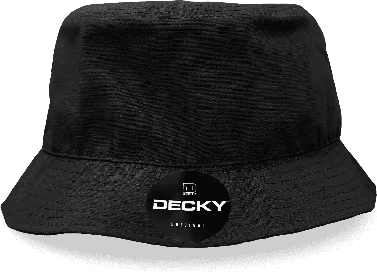Decky 5301 Ripstop Rain or Shine Hat - Black - S/m