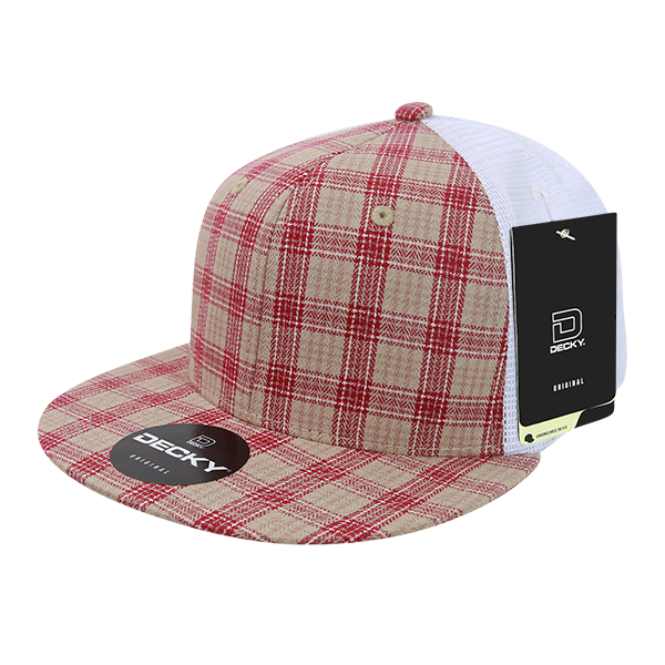 Decky 6015 H/c Plaid Cap - 101 White