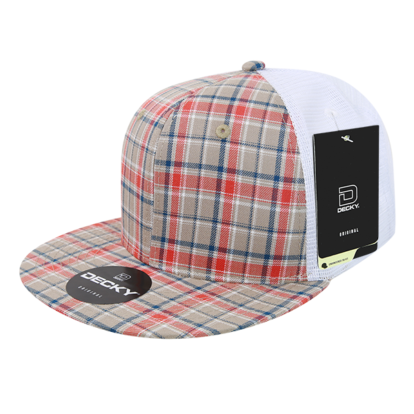 Decky 6015 H/c Plaid Cap - 102 White