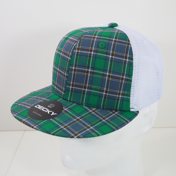 Decky 6015 H/c Plaid Cap - 127 White