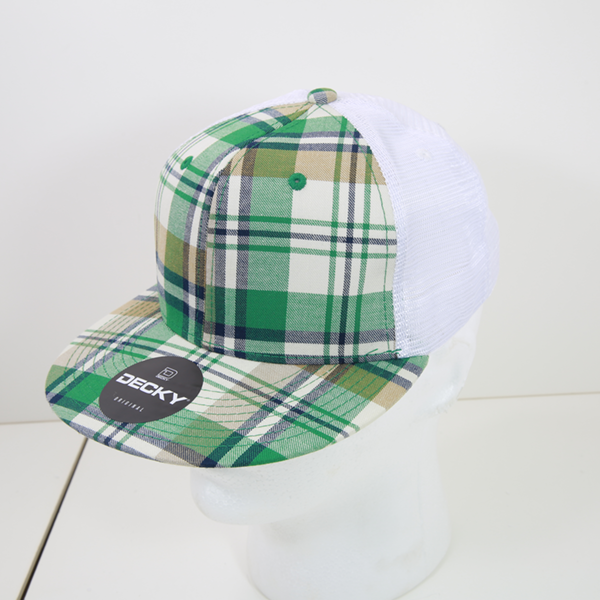 Decky 6015 H/c Plaid Cap - 184 White