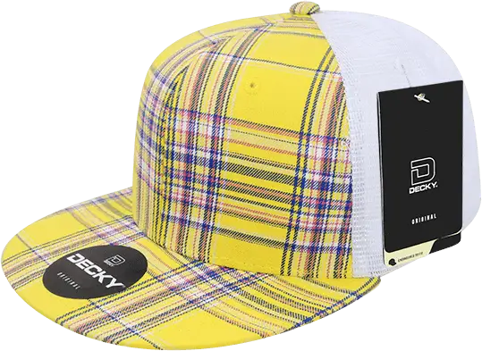 Decky 6015 H/c Plaid Cap - White 103