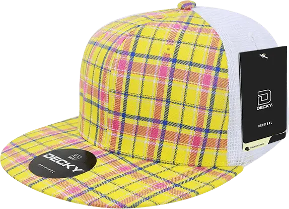 Decky 6015 H/c Plaid Cap - White 105
