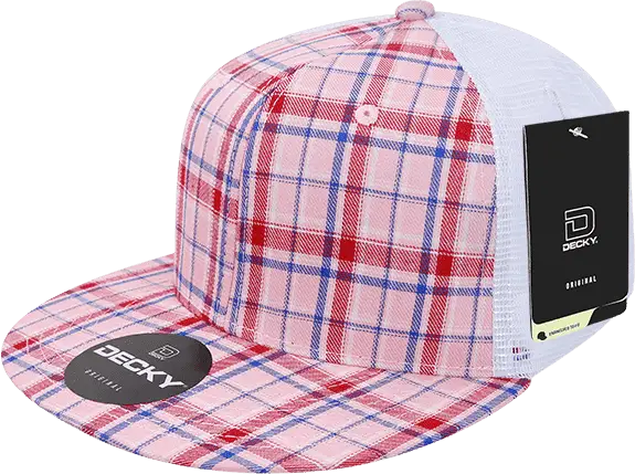 Decky 6015 H/c Plaid Cap - White 106
