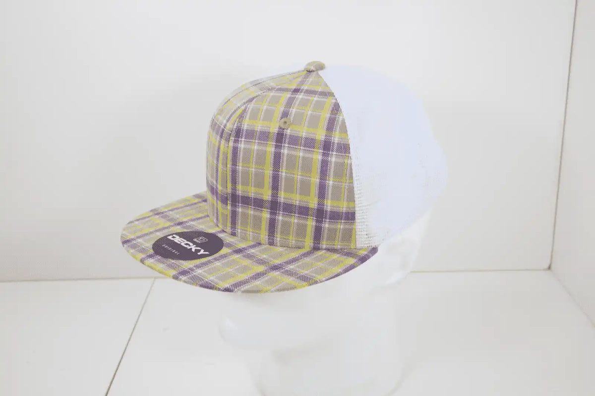 Decky 6015 H/c Plaid Cap - White 111 - one Size Fits Most