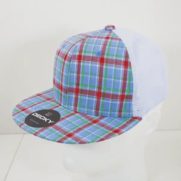 Decky 6015 H/c Plaid Cap - White 113
