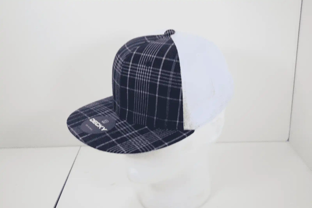 Decky 6015 H/c Plaid Cap - White 123 - one Size Fits Most
