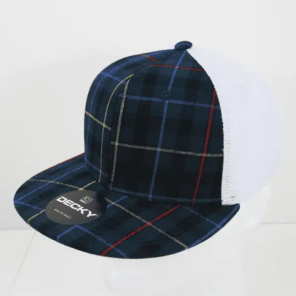 Decky 6015 H/c Plaid Cap - White 126