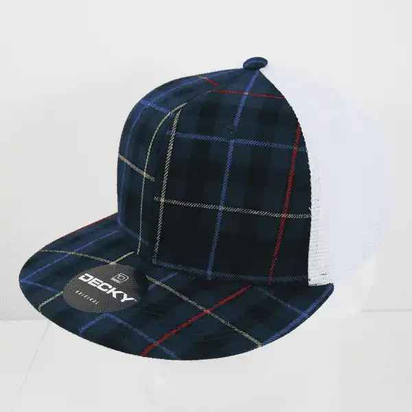 Decky 6015 H/c Plaid Cap - White 126 - one Size Fits Most