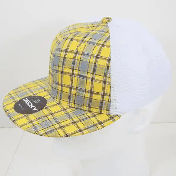 Decky 6015 H/c Plaid Cap - White 136 - one Size Fits Most