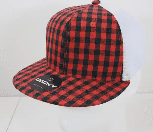 Decky 6015 H/c Plaid Cap - White 143 - one Size Fits Most