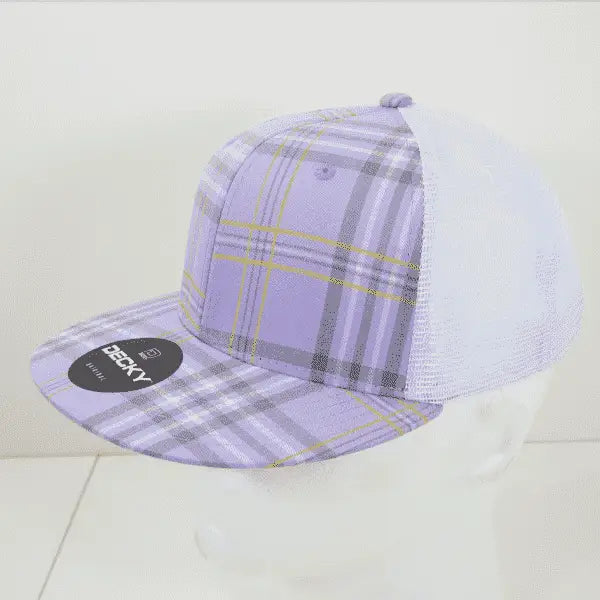 Decky 6015 H/c Plaid Cap - White 147
