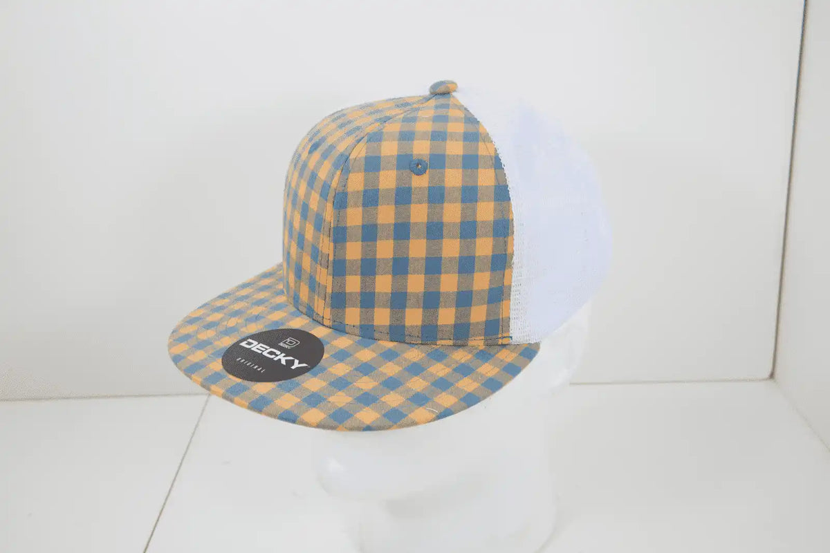 Decky 6015 H/c Plaid Cap - White 149 - one Size Fits Most