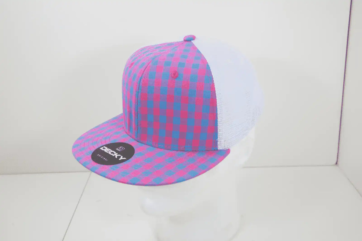 Decky 6015 H/c Plaid Cap - White 150 - one Size Fits Most