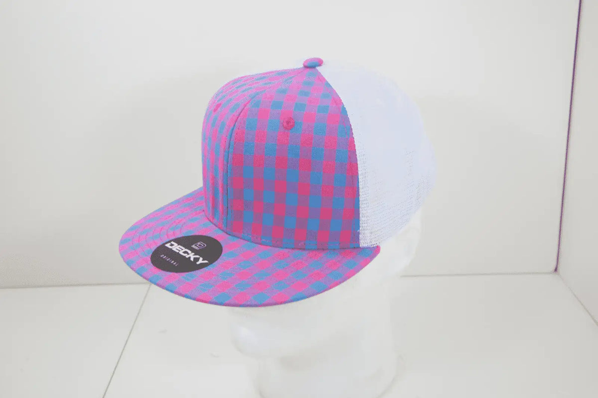 Decky 6015 H/c Plaid Cap - White 150