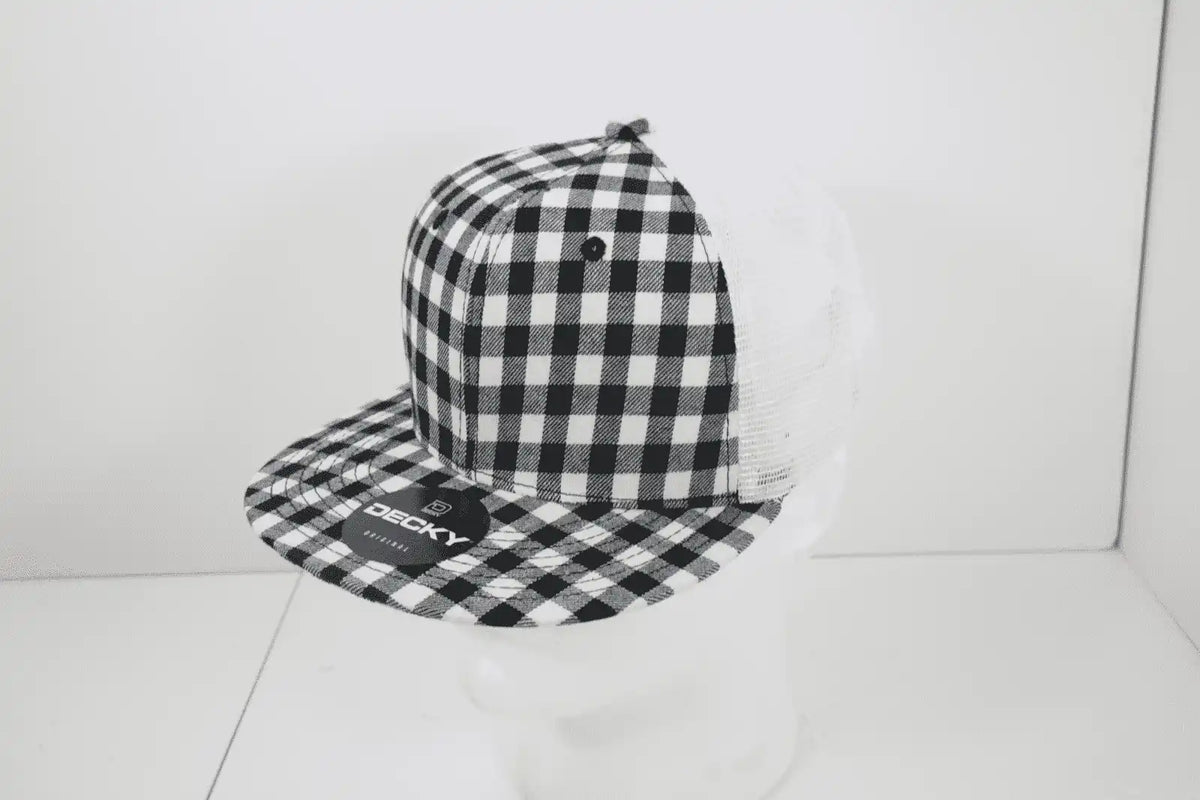 Decky 6015 H/c Plaid Cap - White 151 - one Size Fits Most