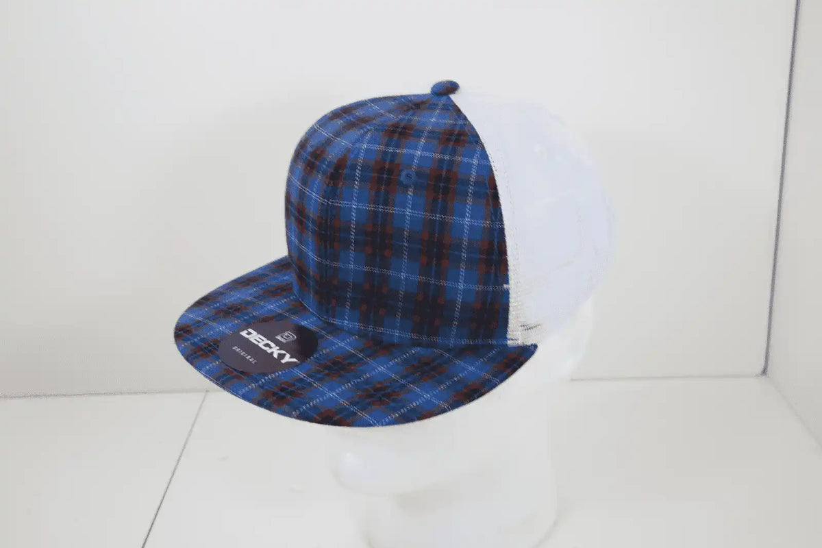 Decky 6015 H/c Plaid Cap - White 152 - one Size Fits Most