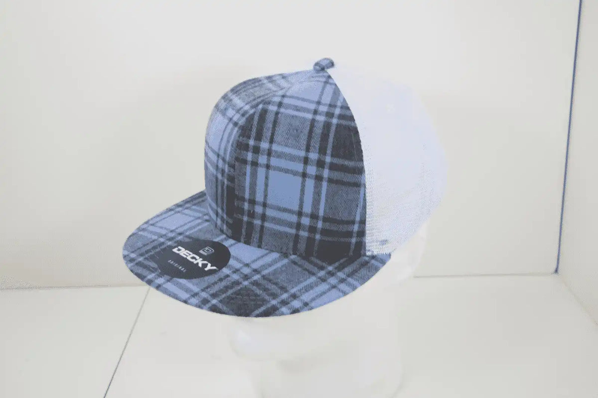 Decky 6015 H/c Plaid Cap - White 153 - one Size Fits Most