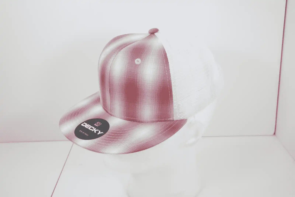 Decky 6015 H/c Plaid Cap - White 158 - one Size Fits Most