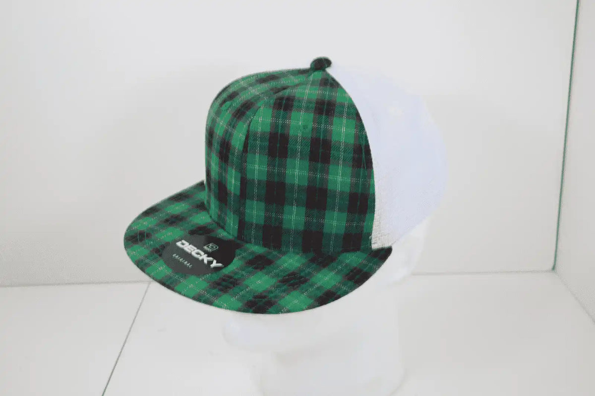 Decky 6015 H/c Plaid Cap - White 159 - one Size Fits Most