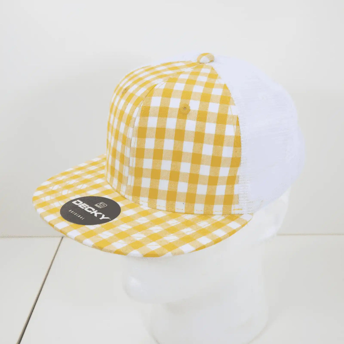 Decky 6015 H/c Plaid Cap - White 160 - one Size Fits Most