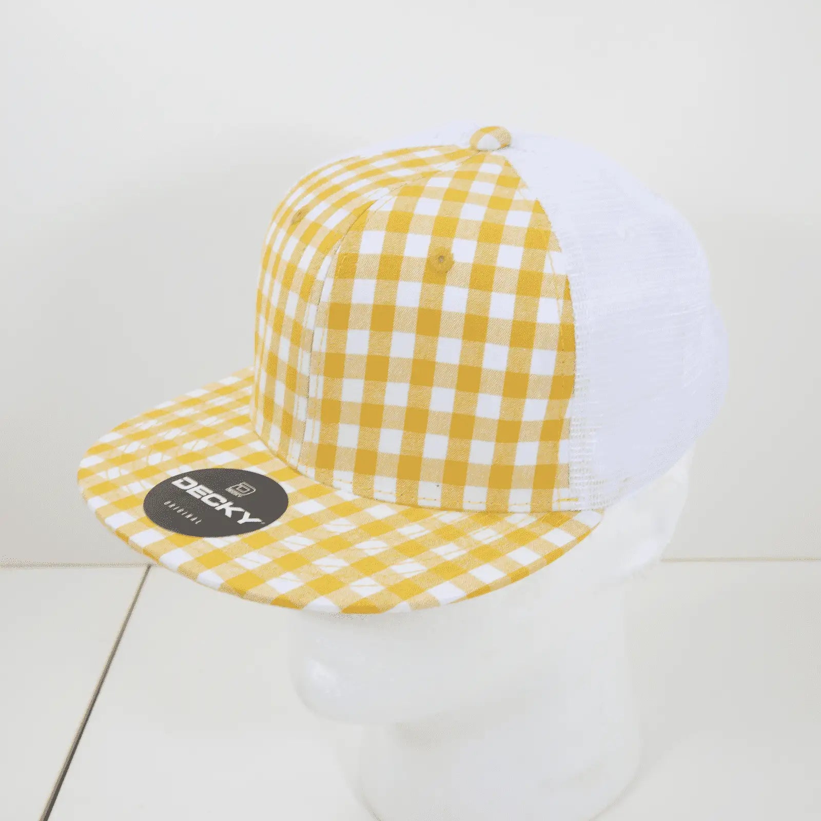 Decky 6015 H/c Plaid Cap - White 160