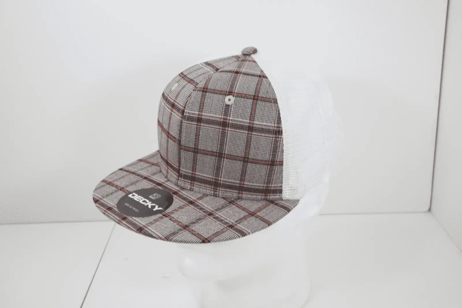 Decky 6015 H/c Plaid Cap - White 161