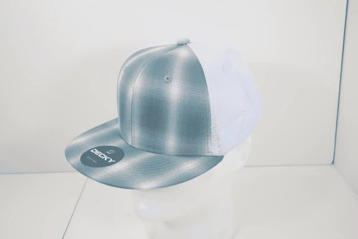 Decky 6015 H/c Plaid Cap - White 162 - one Size Fits Most