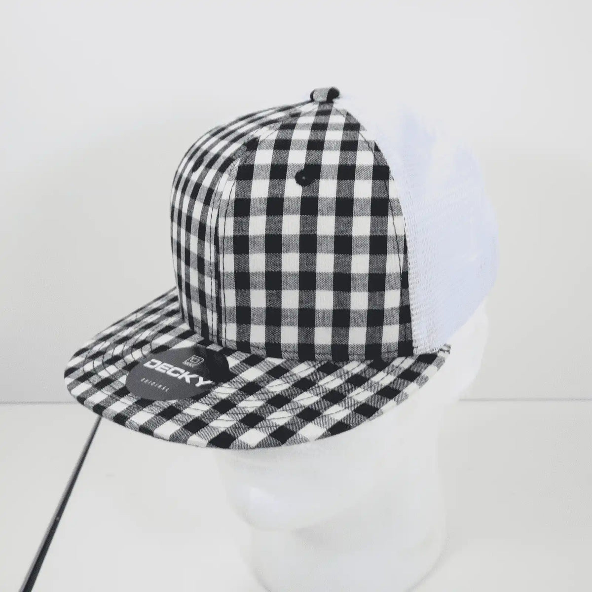 Decky 6015 H/c Plaid Cap - White 165 - one Size Fits Most
