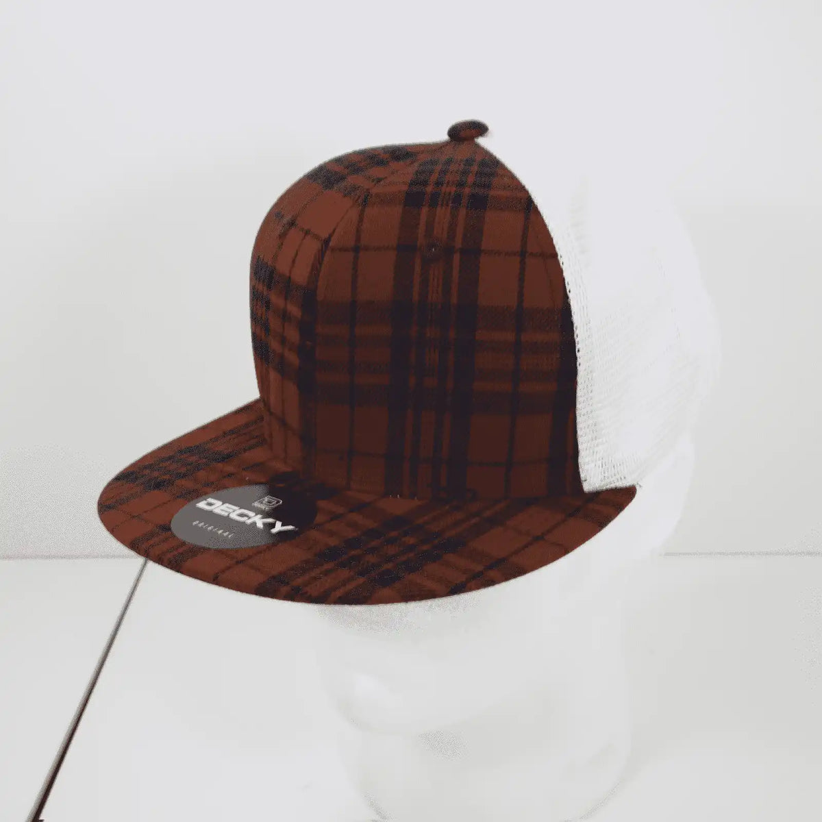 Decky 6015 H/c Plaid Cap - White 166 - one Size Fits Most
