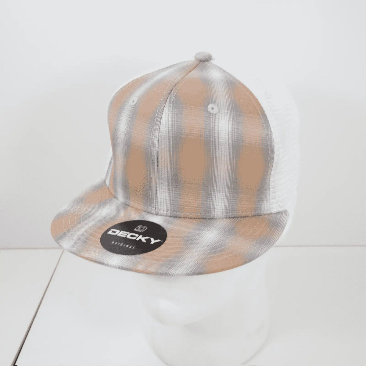 Decky 6015 H/c Plaid Cap - White 171