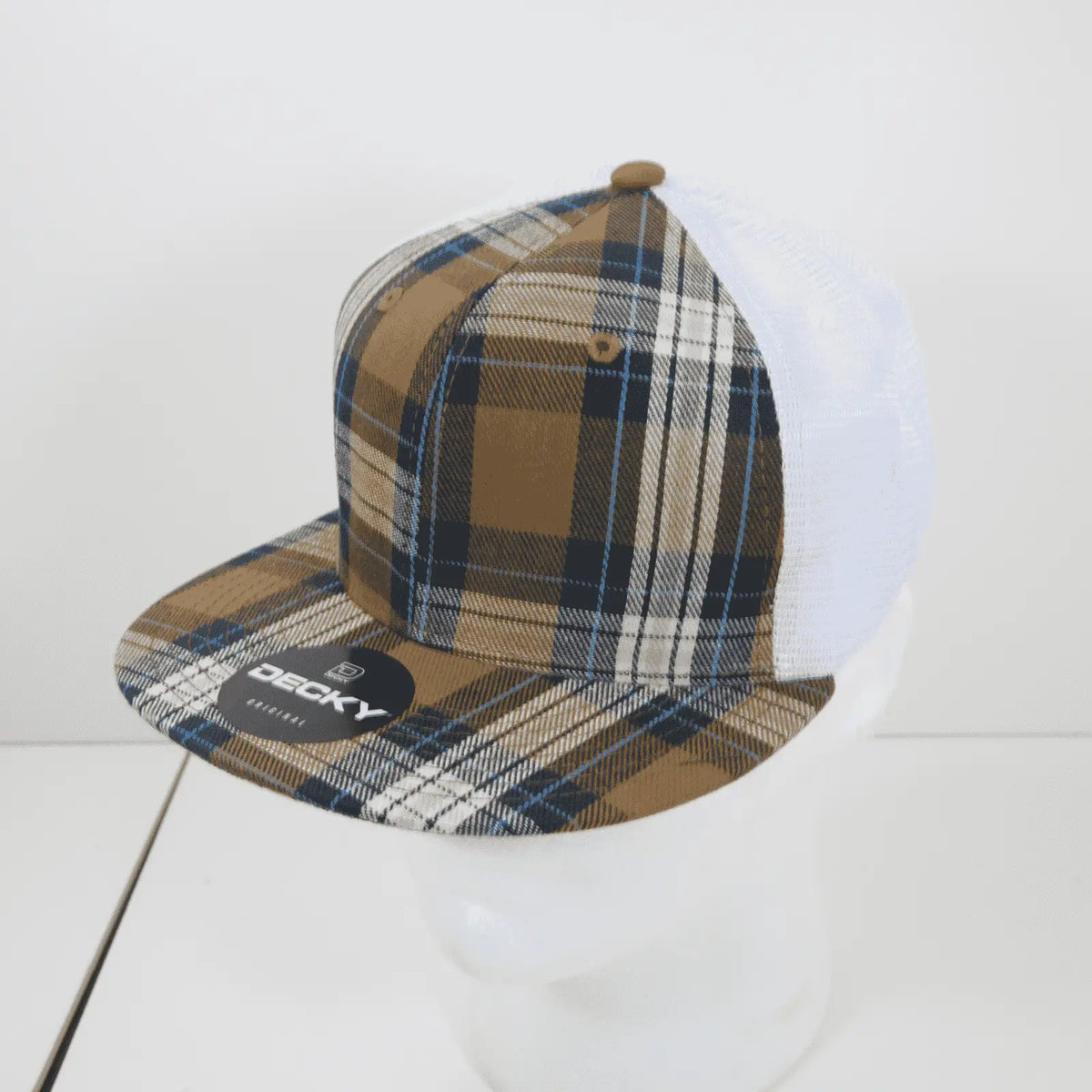 Decky 6015 H/c Plaid Cap - White 172