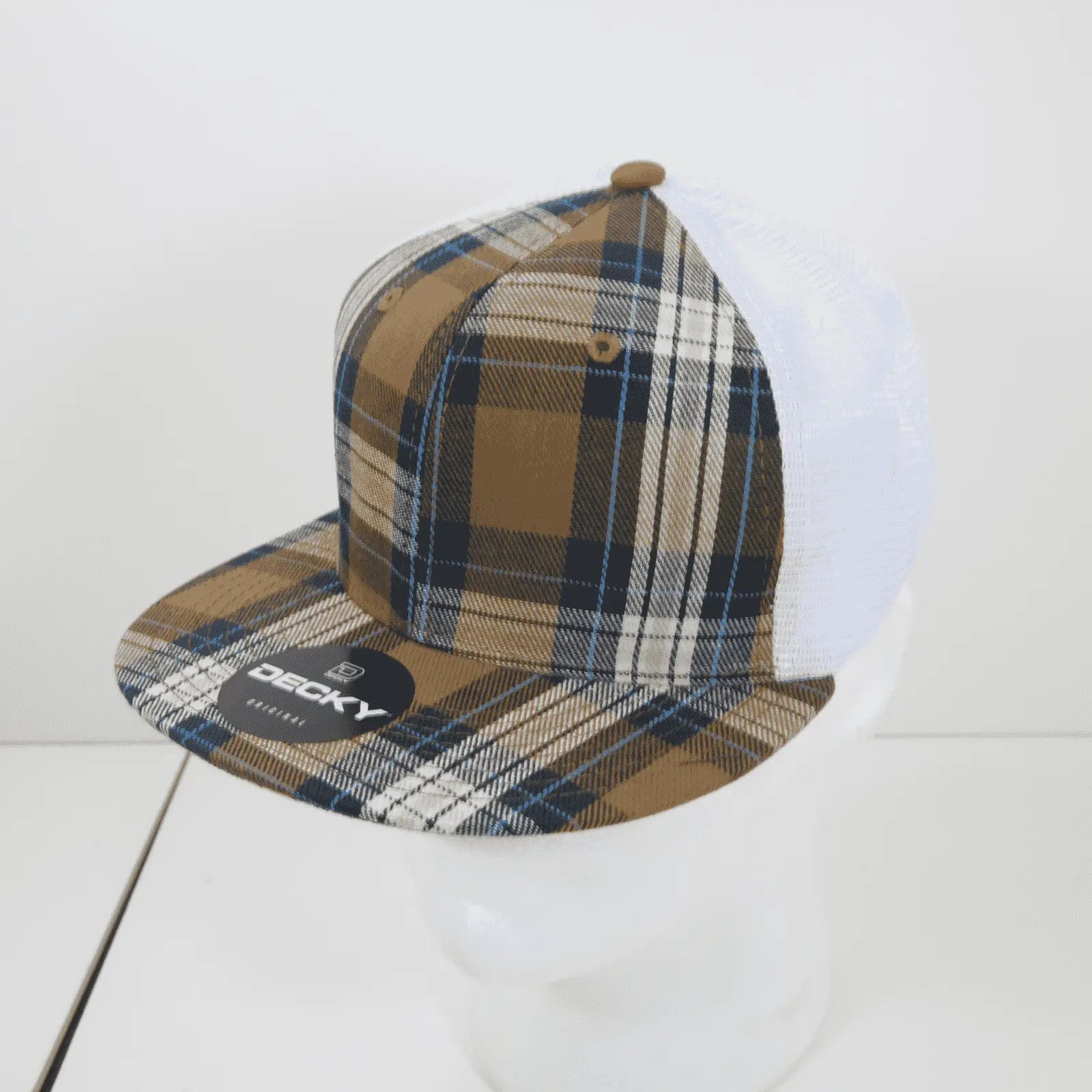 Decky 6015 H/c Plaid Cap - White 172