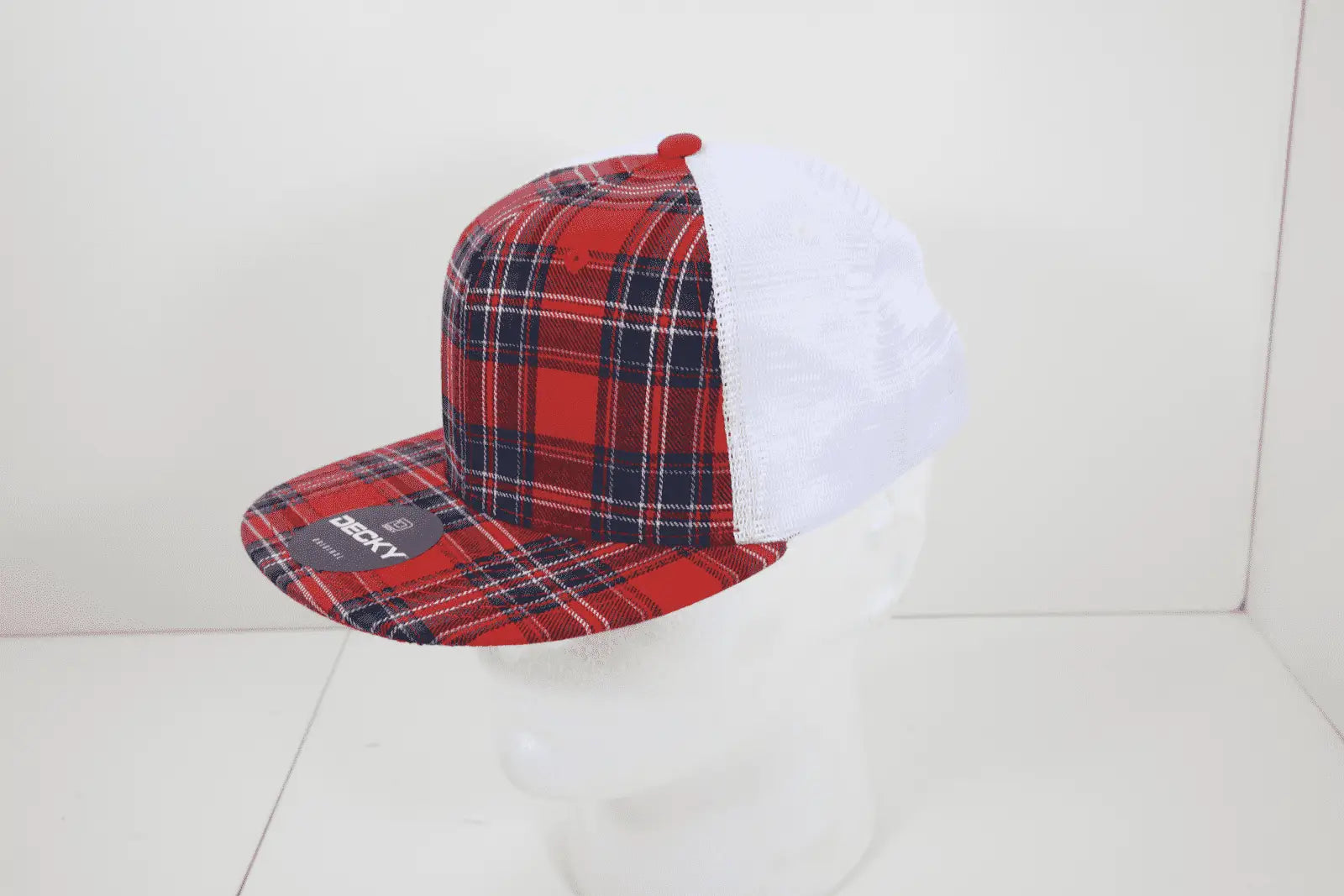 Decky 6015 H/c Plaid Cap - White 180