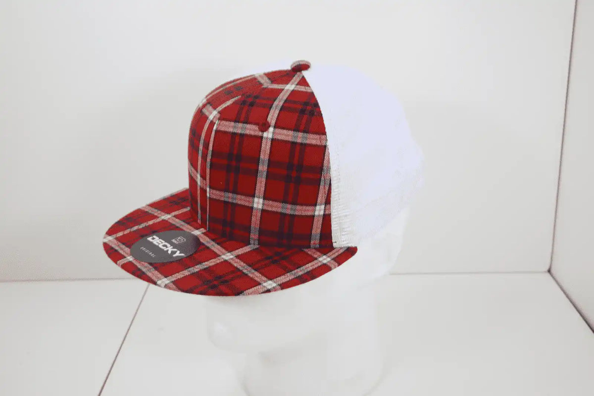 Decky 6015 H/c Plaid Cap - White 181 - one Size Fits Most
