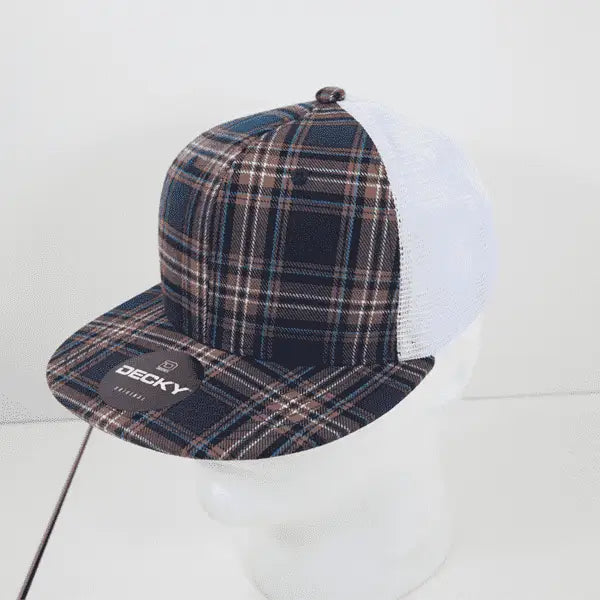 Decky 6015 H/c Plaid Cap - White 183