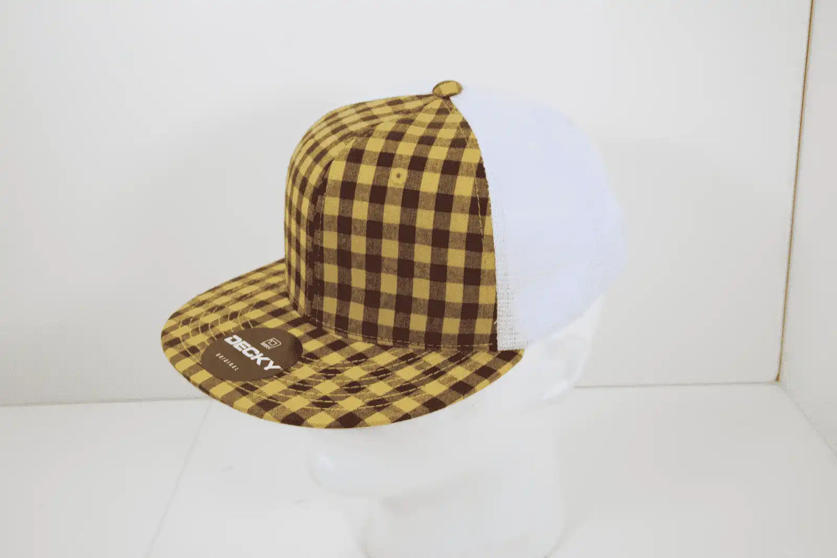 Decky 6015 H/c Plaid Cap - White 186 - one Size Fits Most