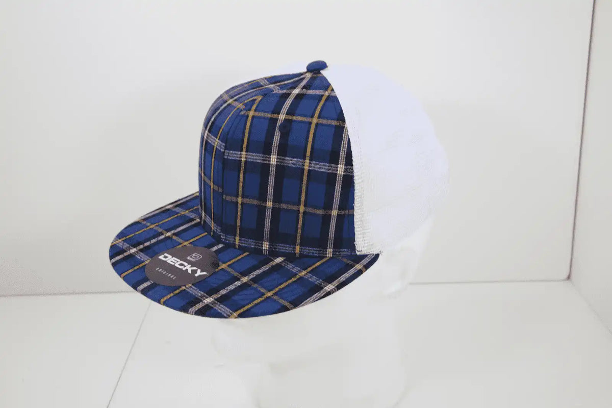 Decky 6015 H/c Plaid Cap - White 190 - one Size Fits Most