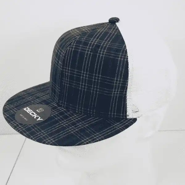 Decky 6015 H/c Plaid Cap - White 192 - one Size Fits Most