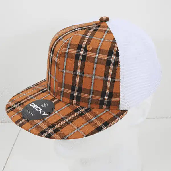 Decky 6015 H/c Plaid Cap - White 194 - one Size Fits Most