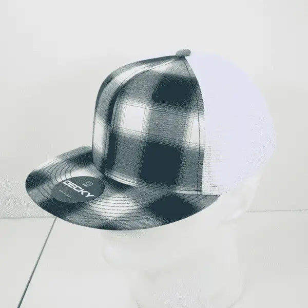 Decky 6015 H/c Plaid Cap - White 200