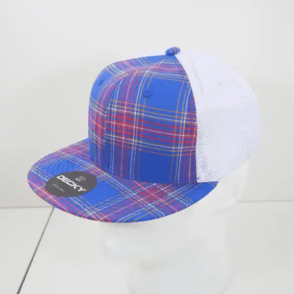 Decky 6015 H/c Plaid Cap - White 202 - one Size Fits Most
