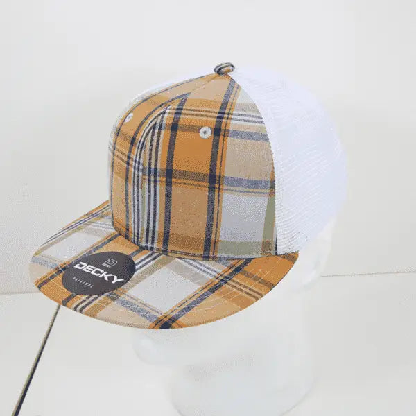 Decky 6015 H/c Plaid Cap - White 204