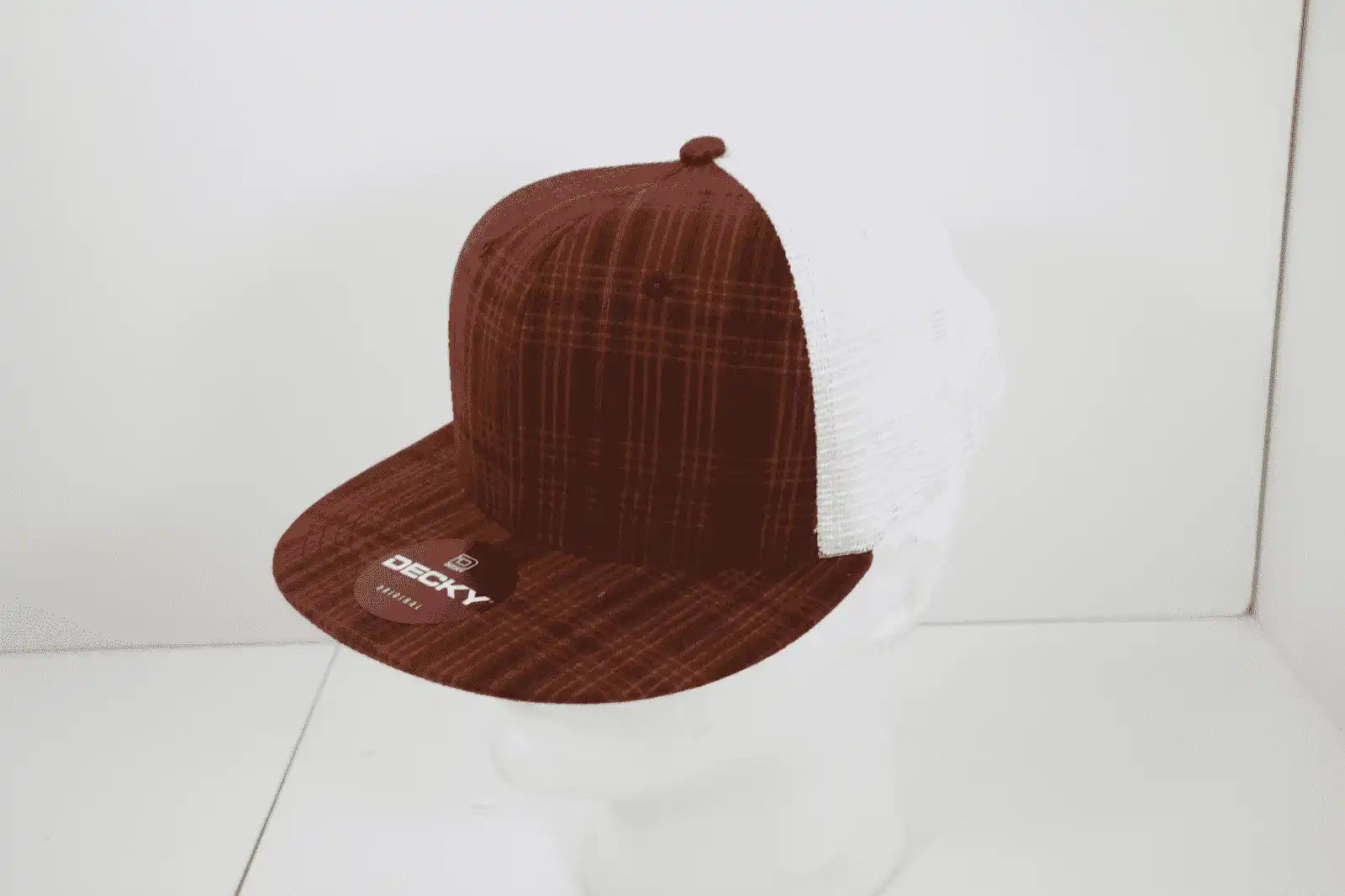 Decky 6015 H/c Plaid Cap - White 206 - one Size Fits Most