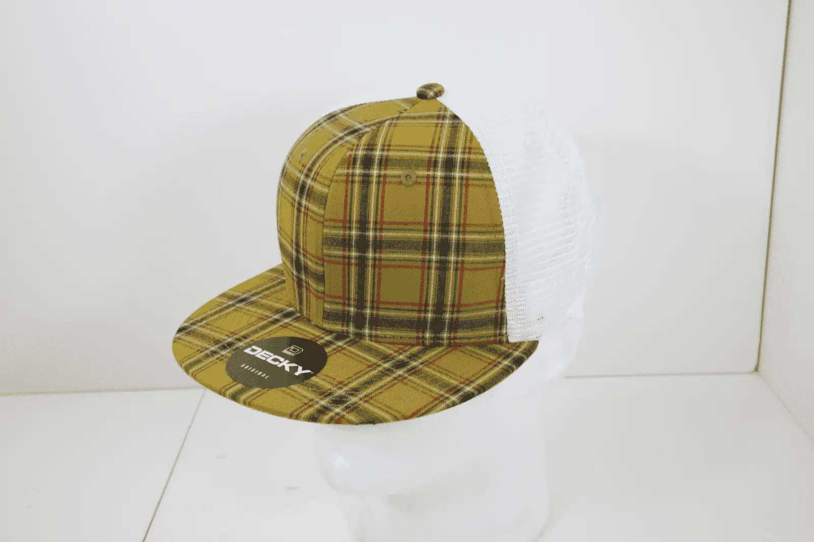 Decky 6015 H/c Plaid Cap - White 207